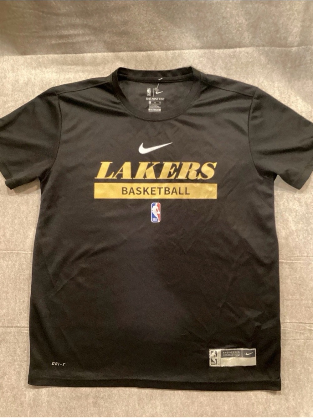 Lakers Dri Fit Authentic On Court Practice Tee